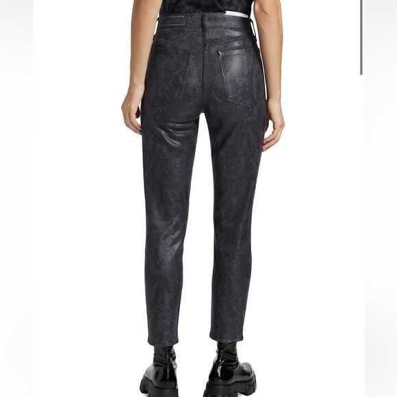 Rag & Bone Nina High-Rise Ankle Cigarette Snakeprint Jeans.Size 29 - Picture 5 of 16